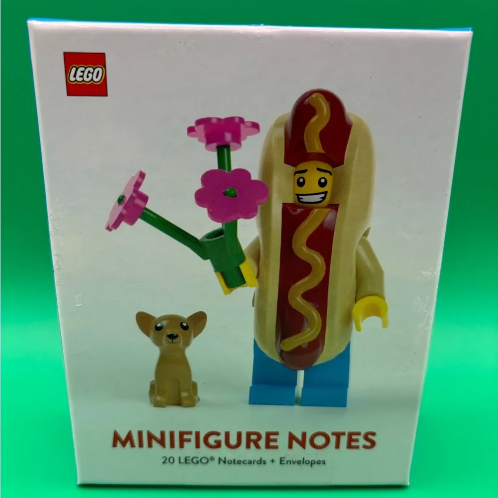 LEGO Minifigure Notes 19 Notecards/Envelopes Collectors Unique Blank Cards